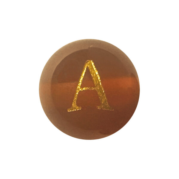 Red Onyx Initial A Red Onyx Initial A