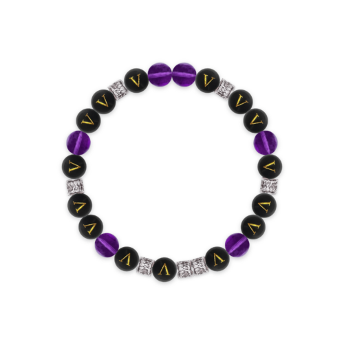 Balanced Red Onyx Initial R Bracelet – 5981D4