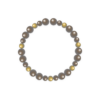 Blue Tiger Eye & Clear Smoky Quartz Bracelet – 9C2F81 Blue Tiger Eye & Clear Smoky Quartz Bracelet – 9C2F81