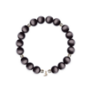 Silver Obsidian & Pave Moon Bracelet – D86EE3 Silver Obsidian & Pave Moon Bracelet – D86EE3