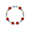 Blue Cat's Eye & White Mermaid Tail Bracelet – E8CCDA Blue Cat's Eye & White Mermaid Tail Bracelet – E8CCDA